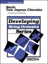 Bach: Two Joyous Chorales Orchestra sheet music cover